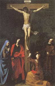 TOURNIER, Nicolas The Crucifixion with St.Vincent de Paul (mk05) china oil painting image